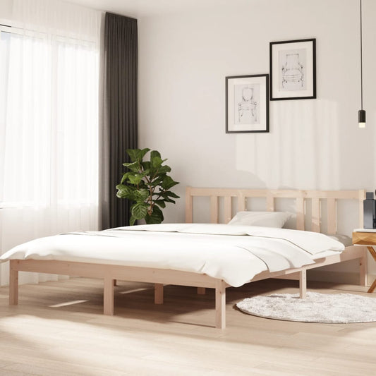 vidaXL Bed Frame Solid Wood 150x200 cm King Size