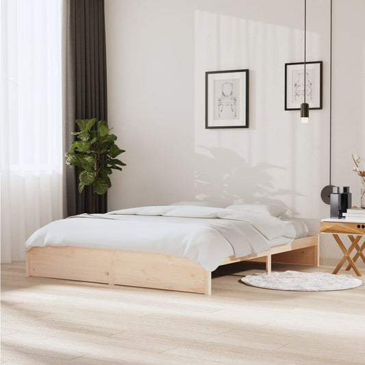 vidaXL Bed Frame Solid Wood 180x200 cm Super King Size