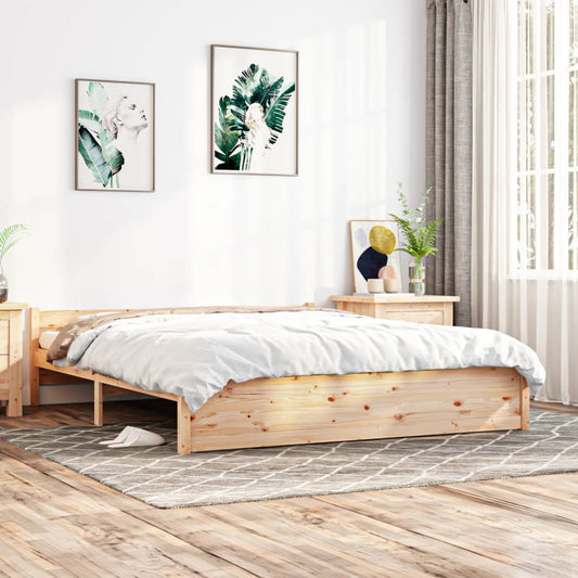 vidaXL Bed Frame Solid Wood 160x200 cm