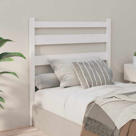 vidaXL Bed Headboard White 81x4x100 cm Solid Wood Pine