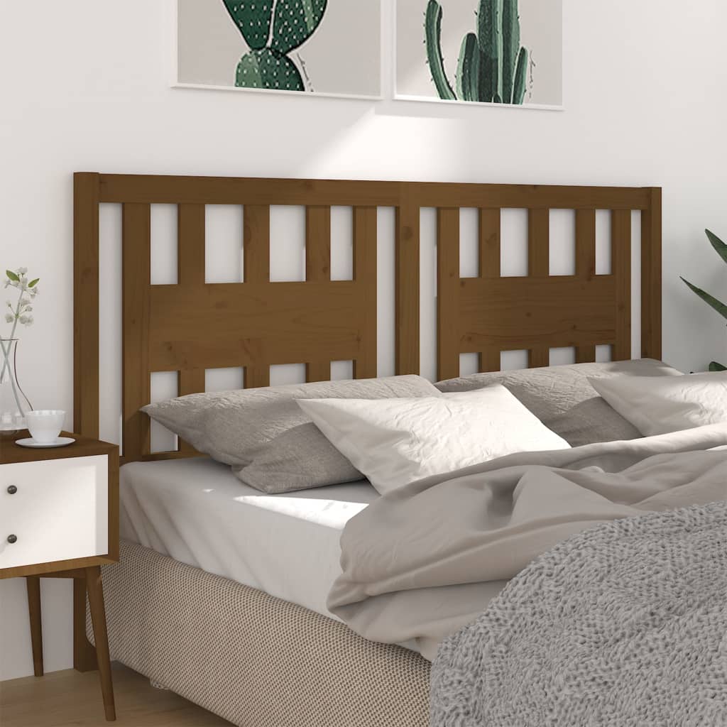 vidaXL Headboard Honey Brown 186x4x100 cm Solid Wood Pine
