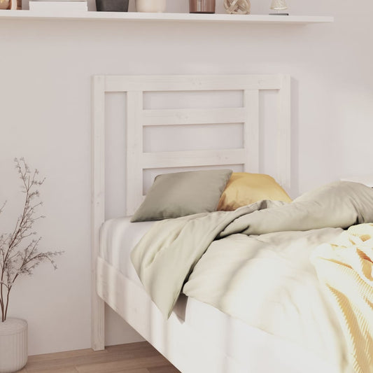 vidaXL Bed Headboard White 81x4x100 cm Solid Wood Pine