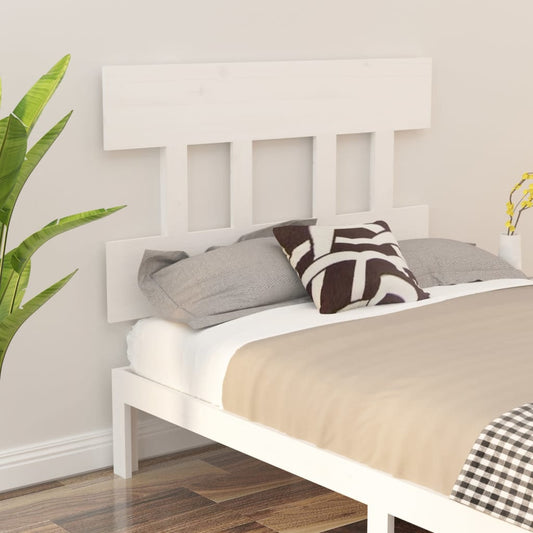 vidaXL Bed Headboard White 93.5x3x81 cm Solid Wood Pine