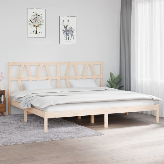 vidaXL Bed Frame Solid Wood Pine 200x200 cm