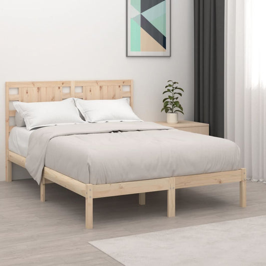 vidaXL Bed Frame Solid Wood 150x200 cm King Size