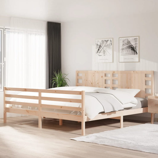 vidaXL Bed Frame Solid Wood Pine 200x200 cm