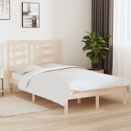 vidaXL Bed Frame Solid Wood Pine 120x200 cm