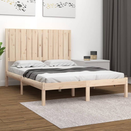 vidaXL Bed Frame Solid Wood 120x190 cm Small Double