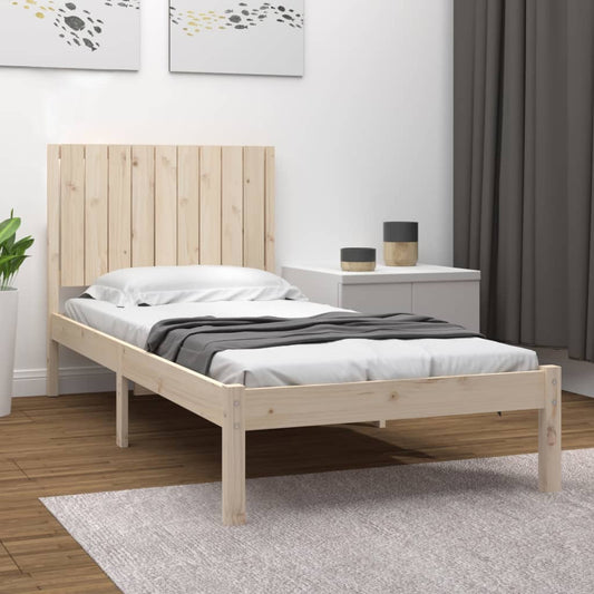 vidaXL Bed Frame Solid Wood Pine 90x200 cm