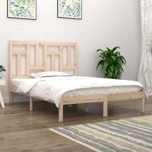 vidaXL Bed Frame Solid Wood Pine 120x200 cm