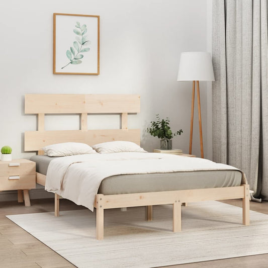 vidaXL Bed Frame Solid Wood 120x200 cm