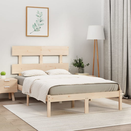 vidaXL Bed Frame Solid Wood 150x200 cm King Size