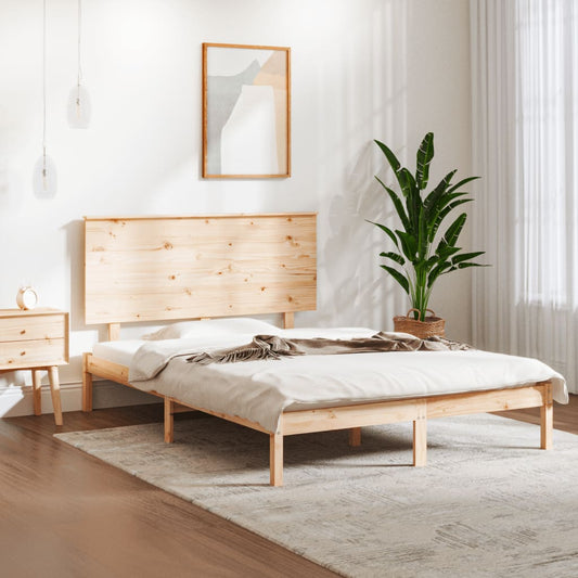 vidaXL Bed Frame Solid Wood Pine 120x200 cm