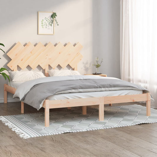vidaXL Bed Frame 140x190 cm Solid Wood