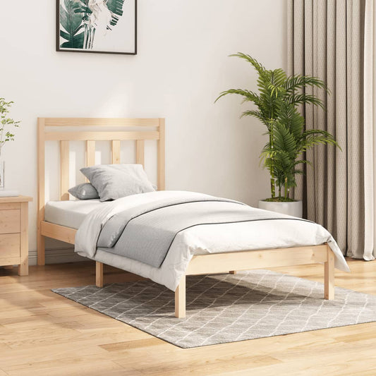 vidaXL Bed Frame Solid Wood 100x200 cm