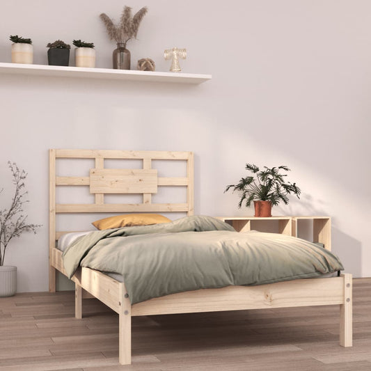 vidaXL Bed Frame Solid Wood 90x200 cm