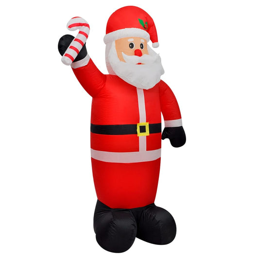 vidaXL Inflatable Santa Claus with LEDs 120 cm