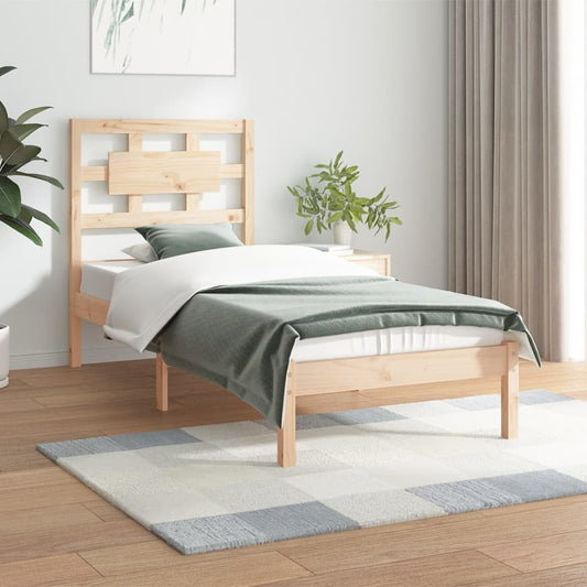 vidaXL Bed Frame Solid Wood Pine 90x200 cm