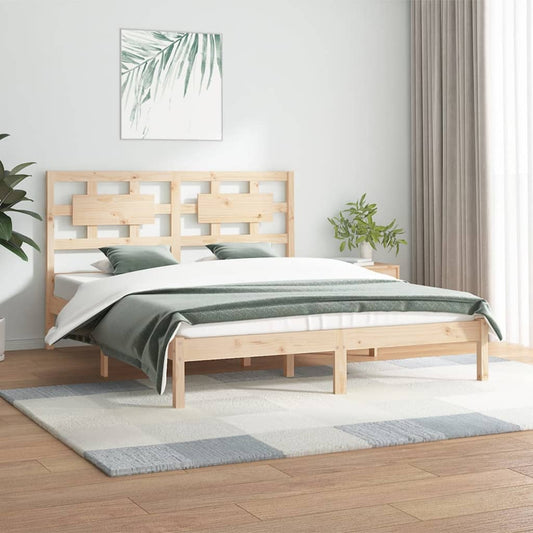 vidaXL Bed Frame Solid Wood Pine 200x200 cm
