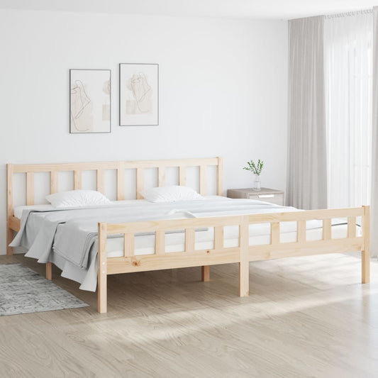 vidaXL Bed Frame Solid Wood 200x200 cm