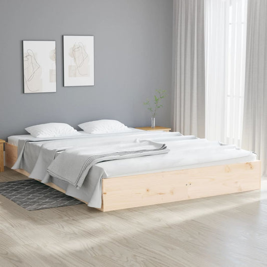 vidaXL Bed Frame Solid Wood 120x200 cm