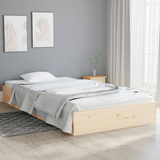vidaXL Bed Frame Solid Wood 90x200 cm