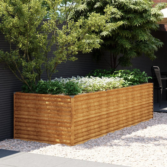 vidaXL Garden Raised Bed 290x100x69 cm Corten Steel