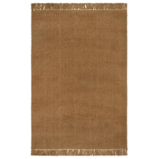 vidaXL Rug with Tassels 120x180 cm Jute