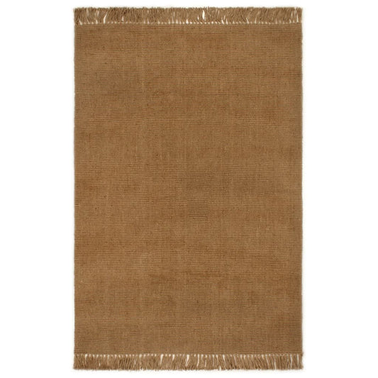 vidaXL Rug with Tassels 180x250 cm Jute