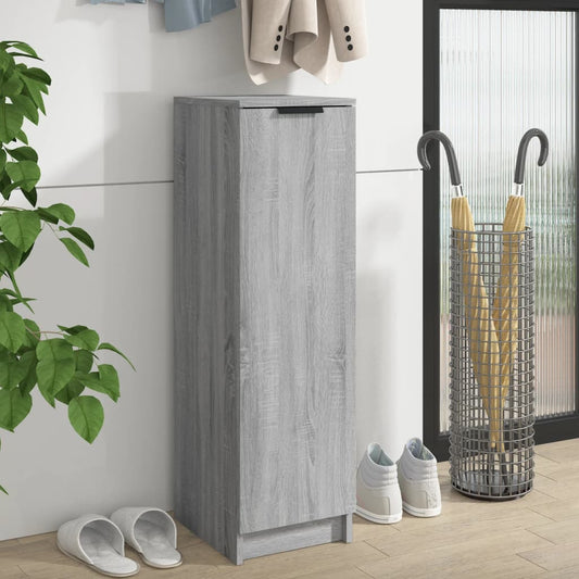 vidaXL Shoe Cabinet Grey Sonoma 30x35x100 cm Engineered Wood