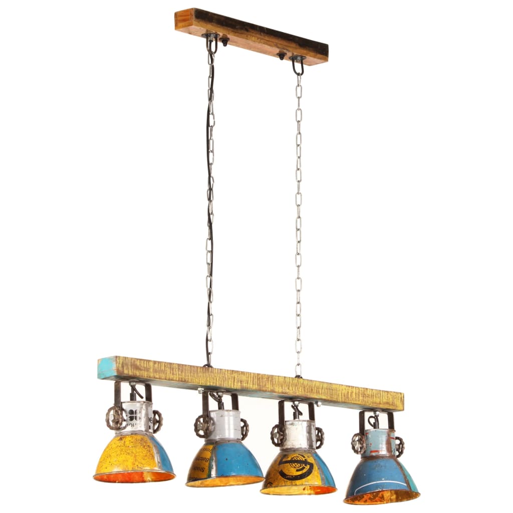 vidaXL Industrial Ceiling Lamp 25 W Multicolour 111cm E27