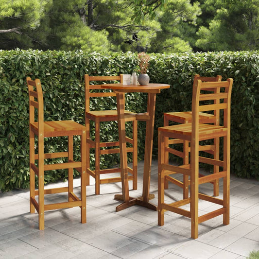 vidaXL 5 Piece Garden Bar Set Solid Wood Acacia