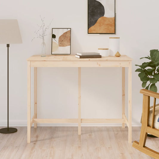 vidaXL Bar Table 140x80x110 cm Solid Wood Pine