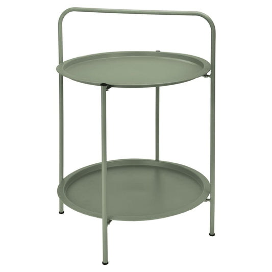 ProGarden Outdoor Table with 2 Trays 50x66 cm Matte Green