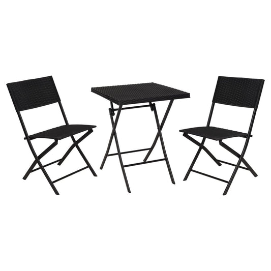 ProGarden 3 Piece Garden Bistro Set Wicker Pattern
