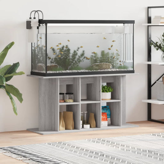 vidaXL Aquarium Stand Concrete Grey 120x40x60 cm Engineered Wood