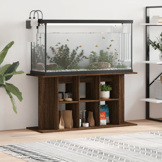 vidaXL Aquarium Stand Brown Oak 120x40x60 cm Engineered Wood
