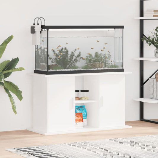 vidaXL Aquarium Stand White 101x41x58 cm Engineered Wood