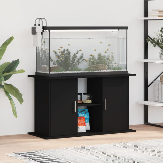 vidaXL Aquarium Stand Black 101x41x58 cm Engineered Wood