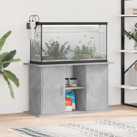 vidaXL Aquarium Stand Concrete Grey 101x41x58 cm Engineered Wood