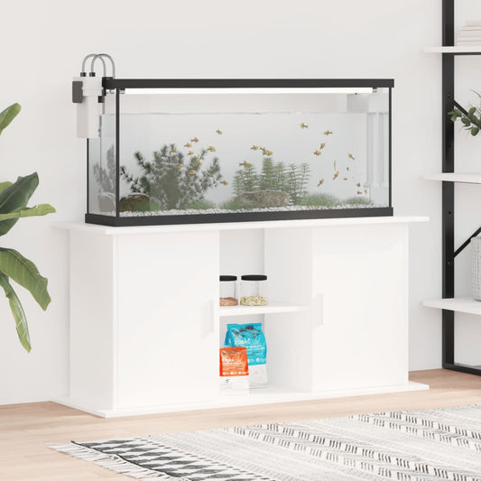 vidaXL Aquarium Stand White 121x41x58 cm Engineered Wood