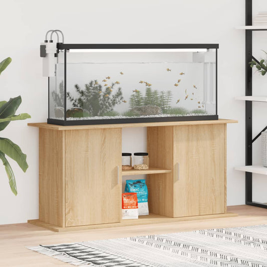 vidaXL Aquarium Stand Sonoma Oak 121x41x58 cm Engineered Wood