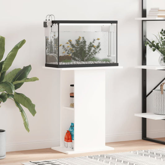vidaXL Aquarium Stand White 60.5x36x72.5 cm Engineered Wood