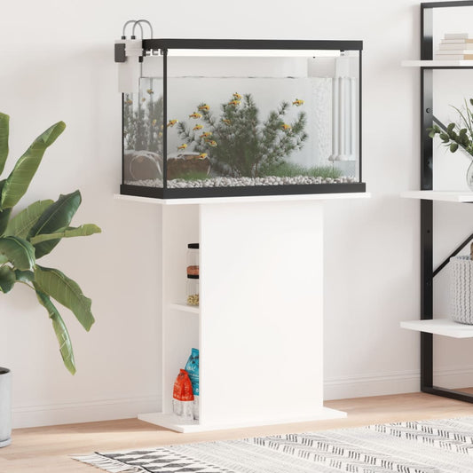 vidaXL Aquarium Stand White 36x75x72.5 cm Engineered Wood