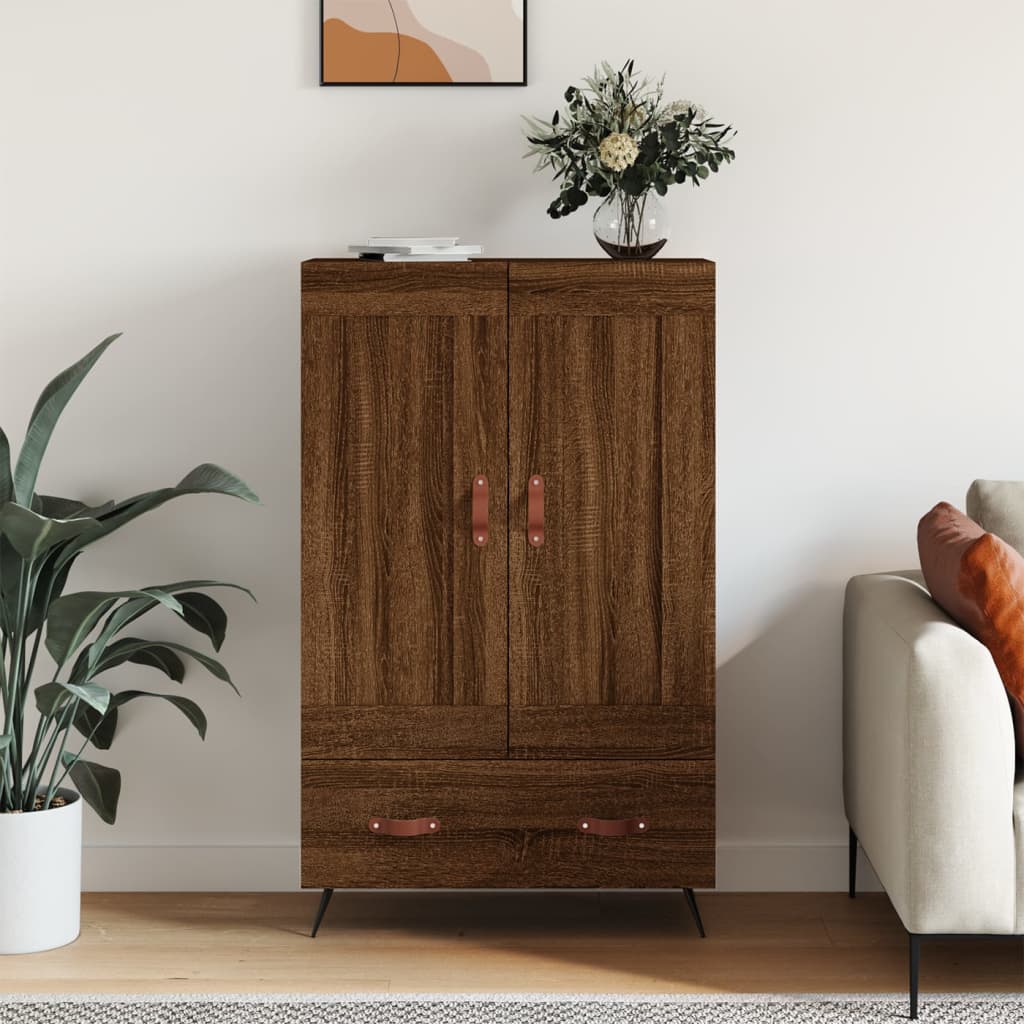 vidaXL Highboard Brown Oak 69.5x31x115 cm Engineered Wood