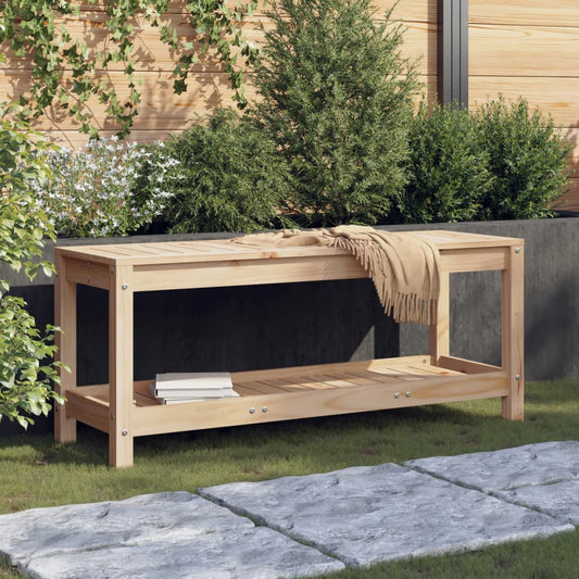 vidaXL Garden Bench 108x35x45 cm Solid Wood Pine