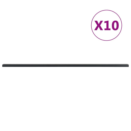vidaXL Garden Fence Posts 10 pcs Grey 220 cm Steel