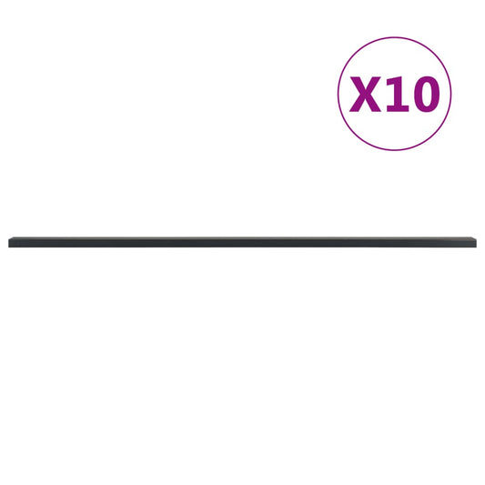 vidaXL Garden Fence Posts 10 pcs Grey 240 cm Steel