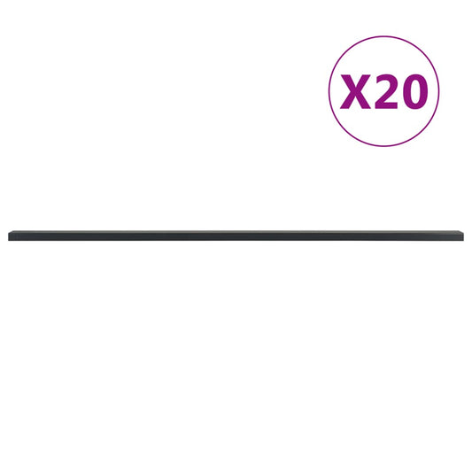 vidaXL Garden Fence Posts 20 pcs Grey 240 cm Steel