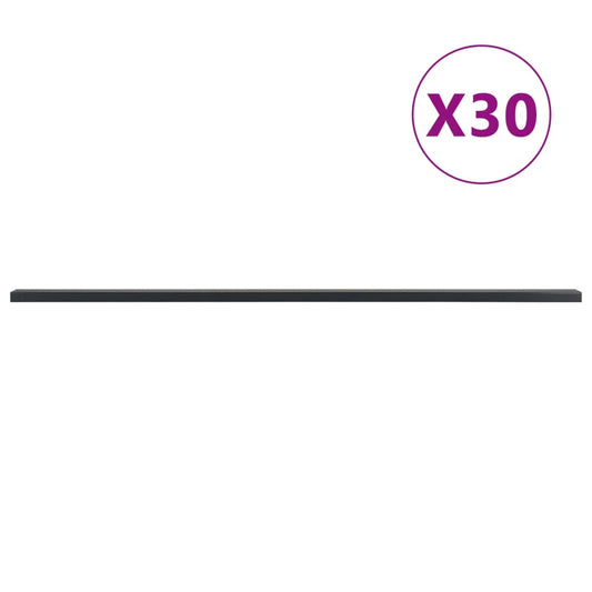 vidaXL Garden Fence Posts 30 pcs Grey 200 cm Steel